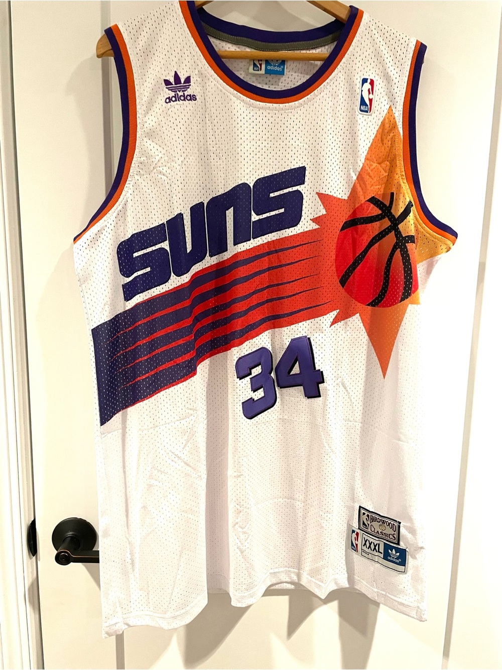 SUNS CHARLES BARKLEY ADIDAS BASKETBALL JERSEY #34 SIZE XXXL